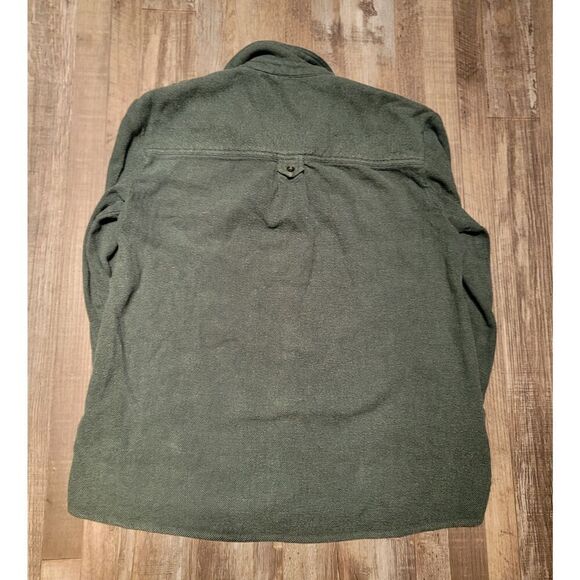 Madewell Ex-Boyfriend Shirt Flannel Seamed Edition Dark Palm Size Medium M - Picture 5 of 8